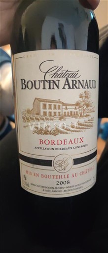 Burdeos Bordeaux Château Boutin Arnaud 2008