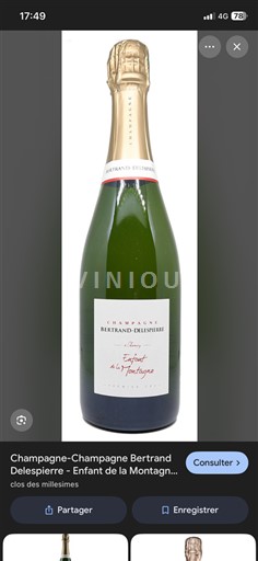 Champagne Champagne Bertrand-Delespierre Enfant de la Montagne Non-Vintage