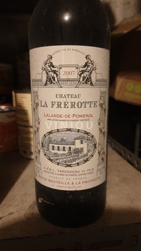 Bordeaux Lalande-de-Pomerol Château La Frérotte 2007