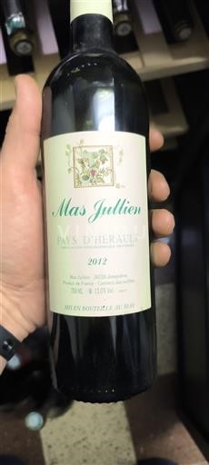 Víno Rouge sec Mas Jullien 2012 Francie Languedoc Nespecifikováno AOC