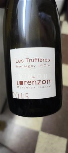 Borgoña Montagny Premier Cru Domaine Lorenzon Les Truffières 2015