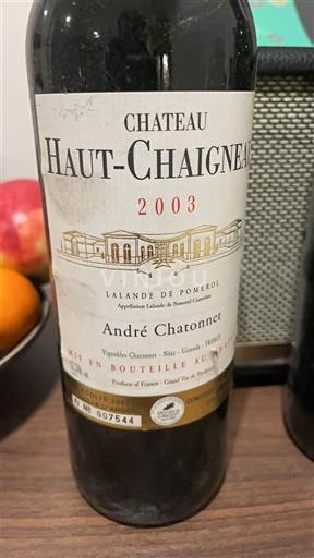 Bordeaux Lalande-de-pomerol Château Haut-Chaigneau 2003
