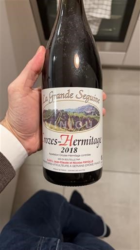 Valle del Ródano Crozes-Hermitage La Grande Seguine 2018