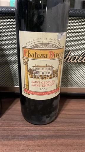Bordéus Saint-Georges-Saint-Émilion Château Divon 2009