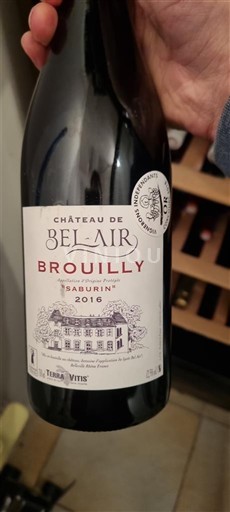 Beaujolais Brouilly Château Bel-Air Saburin 2016