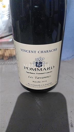 Borgoña Pommard Vincent Charache Les Tavannes 2018