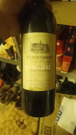 Burdeos Primeras Colinas de Burdeos Château Grimont 1996