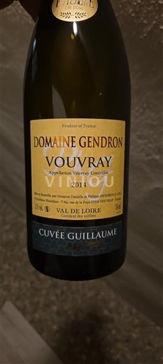 Loirevallei Vouvray Domaine Gendron Guillaume 2014