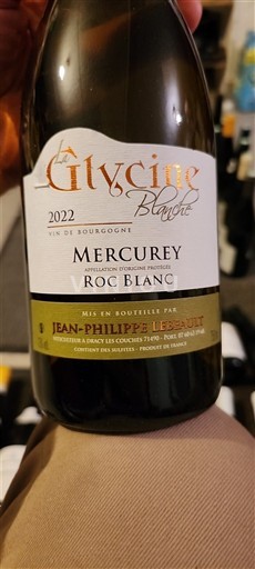 Burgundija Mercurey Jean-Philippe Lecreux La Glycine Blanche Roc Blanc 2022
