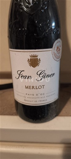 Languedoc-Roussillon Pays d'Oc Jean Giner Merlot 2020