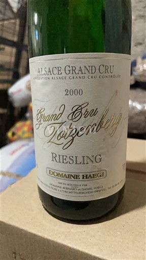 Alsace Riesling Grand Cru Domaine Haegi Grand Cru Zotzenberg 2000