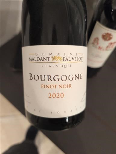 Bourgondië Bourgogne Domaine Maldant Pauvelot Classique 2020