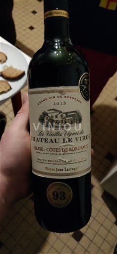 Bordeaux Blaye-Côtes-de-Bordeaux Château Le Virou Les Vieilles Vignes du Château Le Virou 2018