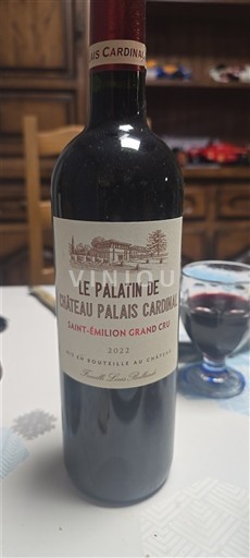 Bordeaux Saint-Émilion Grand Cru Grand Cru Château Palais Cardinal Le Palatin 2022