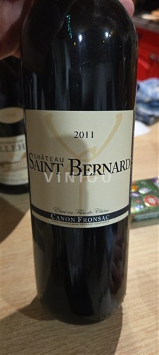 Burdeos Canon-Fronsac Château Saint Bernard 2011