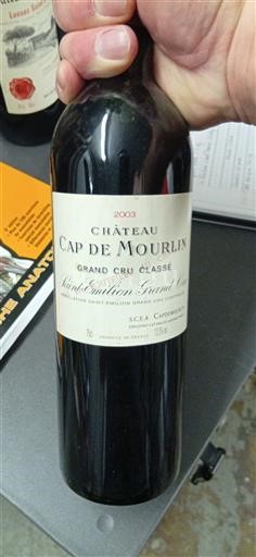 Bordéus Saint-Émilion Grand Cru Grand Cru Château Cap de Mourlin 2003
