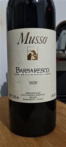 Piemonte Barbaresco Musso 2020