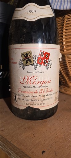 Viinit Rouge sec Domaine La Bêche 1999 Ranska Beaujolais Morgon AOC