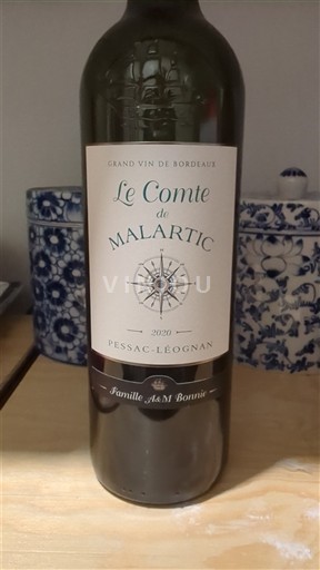 Bordeaux Pessac-Léognan Le Comte de Malartic 2020