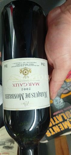 Bordeaux Margaux Marquis de Monsurbe 2002
