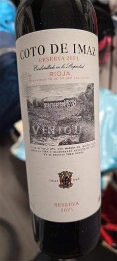 La Rioja Rioja Coto de Imaz Reserva 2021