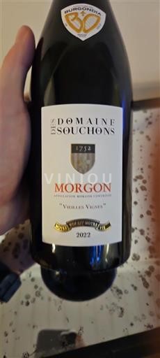 Vine Rouge sec Vieilles Vignes Domaine S Souchons 2022 Frankrig Beaujolais Morgon AOC