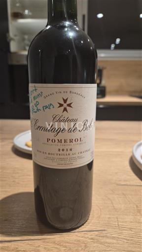 Bordeaux Pomerol Château Ermitage de Bel-Air 2016