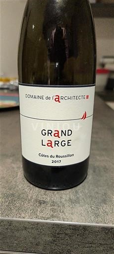 Víno Rouge sec Grand Large Domaine L'Architecte 2017 Francie Roussillon Côtes-du-Roussillon AOC