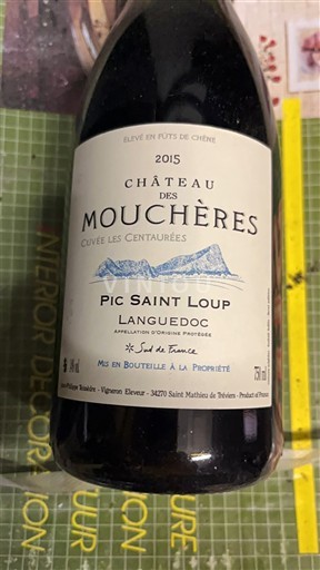 Vinhos Rouge sec Les Centaurées Château S Mouchères 2015 França Languedoque Pic-saint-loup AOC