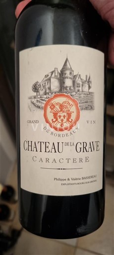 Bordeaux Côtes-de-bourg Château La Grave Caractère 2012