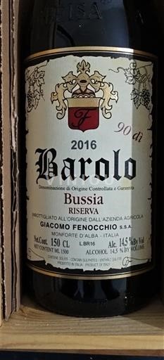 Piemonte Barolo Giacomo Fenocchio Bussia Riserva 2016