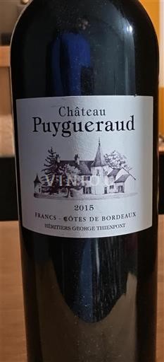 Bordeaux Francs-côtes-de-bordeaux Château Puygueraud 2015