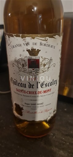 Burdeos Sainte-Croix-Du-Mont Château L'Escaley 1997