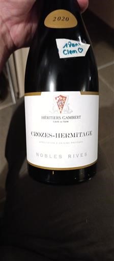 Thung lũng Rhône Crozes-hermitage Héritiers Cambert Nobles Rives 2020