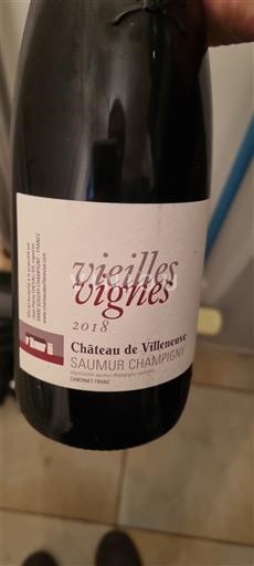 Loire-dalen Saumur-Champigny Château Villeneuve Vieilles Vignes 2018