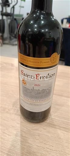 Bordeaux Saint-Émilion Le Cave d'Augustin Florent 2021