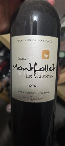 Bordeaux Côtes de Bordeaux Château Montfollet Le Valentin 2018