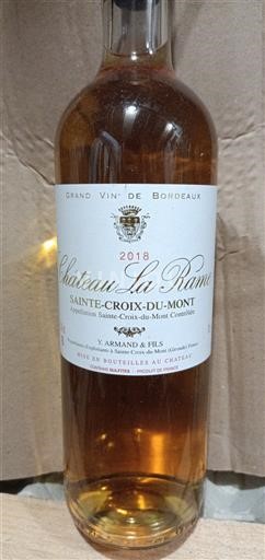 Burdeos Sainte-Croix-Du-Mont Château La Rame 2018