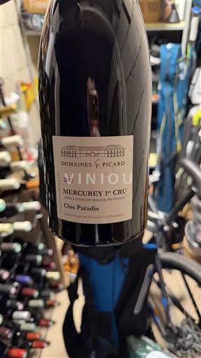 Burgundsko Mercurey Premier Cru Domaine Domaines Picard Clos Paradis 2017
