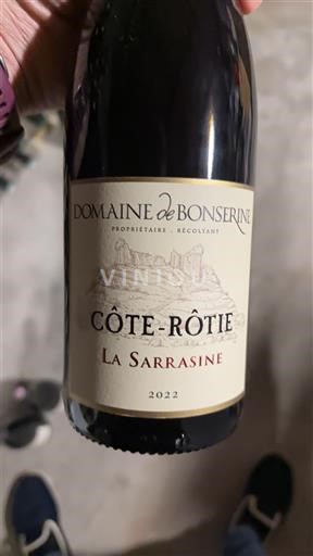 Vale do Ródano Côte-rôtie Domaine Bonserine La Sarrasine 2022