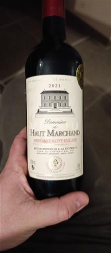 Bordeaux Montagne-saint-émilion Domaine Haut Marchand 2021