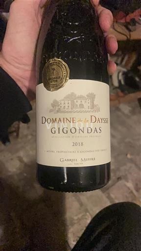 Valle del Rodano Gigondas Domaine La Daysse 2018