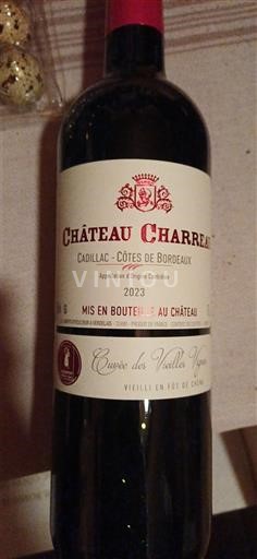 Bordeaux Cadillac-côtes-de-bordeaux Château Charreau des Vieilles Vignes 2023