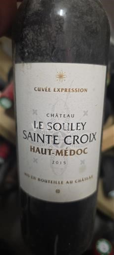 Bordeaux Haut-Médoc Château Le Souley Sainte Croix Expression 2015