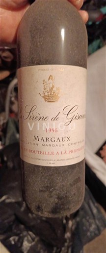 Bordeaux Margaux Château Giscours La Sirène de Giscours 1995