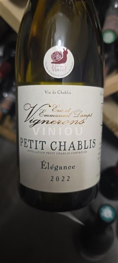 Borgoña Petit-chablis Vigneron Eau et Emmanuel Dampt Élégance 2022