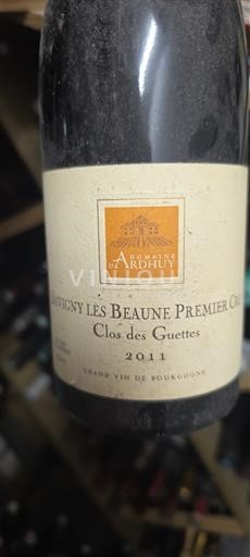 Burgundy Savigny-lès-Beaune Premier Cru Domaine Ardhuy Clos des Guettes 2011