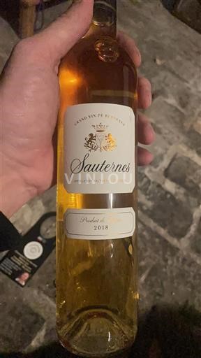 Bordeaux Sauternes Raymond vfi 2018
