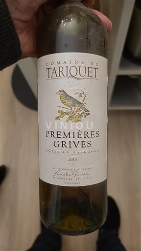 South West Côtes de Gascogne Domaine Tariquet Premières Grives 2015