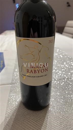 Bordéus Saint-Émilion Grand Cru Maine Rabyon 2022